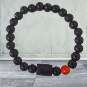 Bracelet Pierre Agate Noir