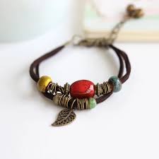 Bracelet esprit indien rouge